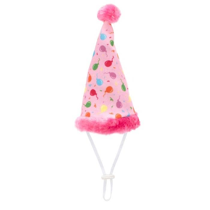 The Worthy Dog - Birthday Party Hat: Pink / Large