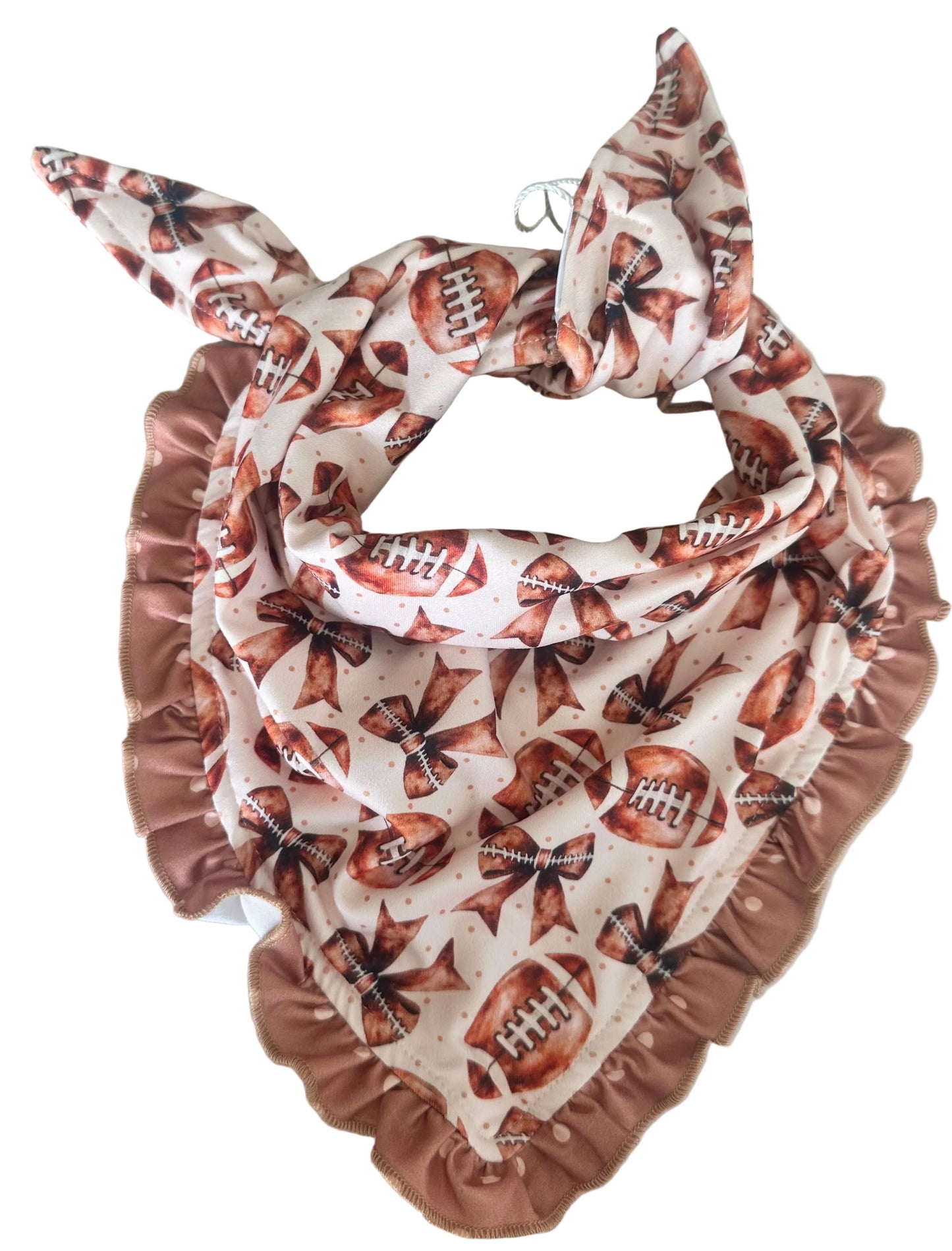 Sale-Touchdown Tails Ruffled Bandana