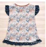 Sandstone Bloom - Ruffled Shirt/Dress