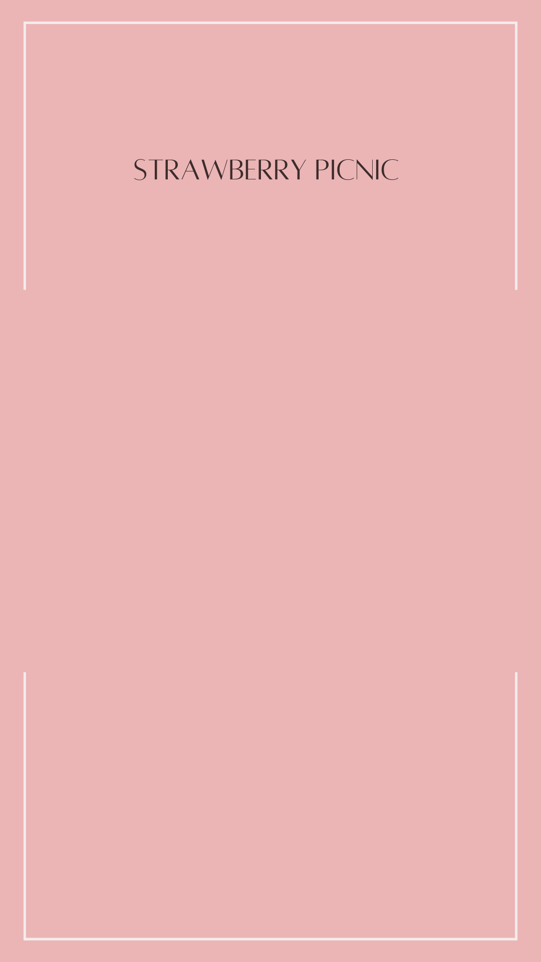 Strawberry Picnic 🍓 - Standard Bandana