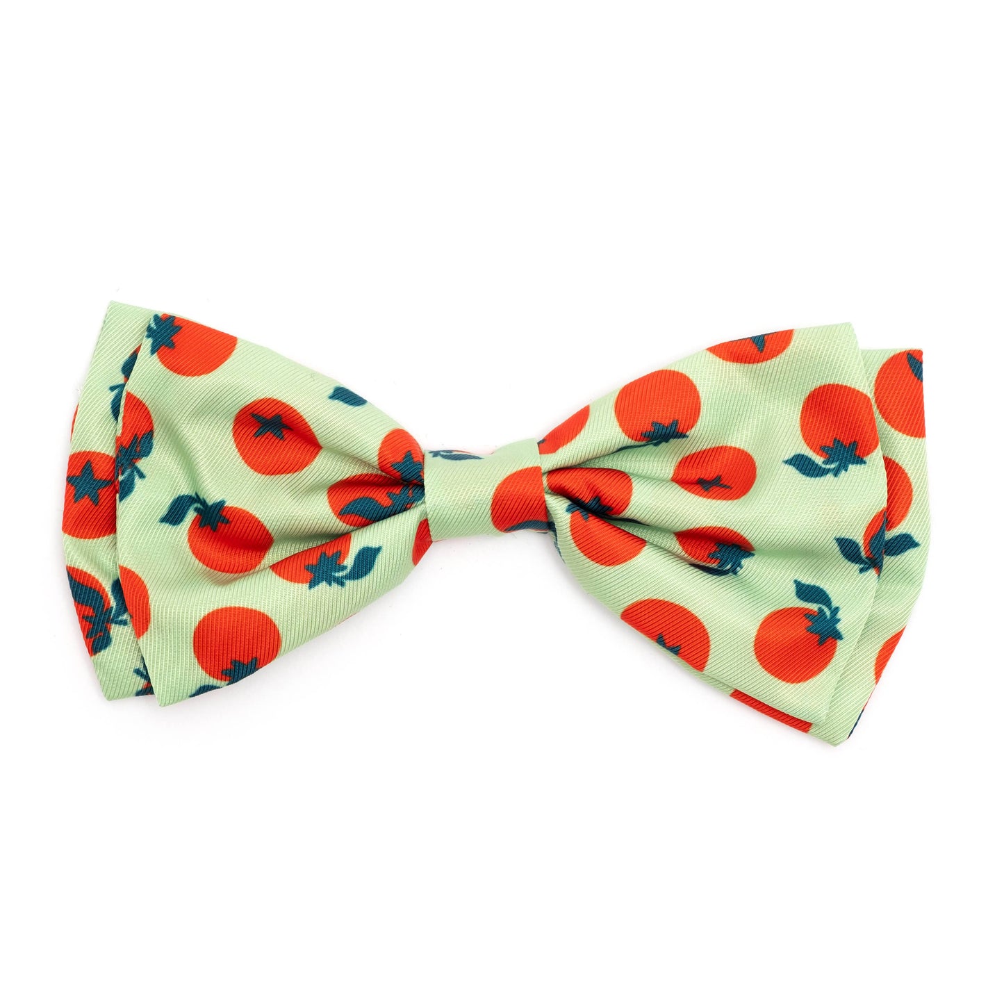 The Worthy Dog - Tomatoes Bow Tie: Green / Large