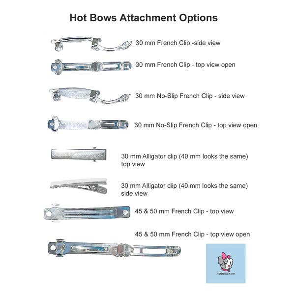 Hot Bows - Birthday Celebration: No-Slip French Clip