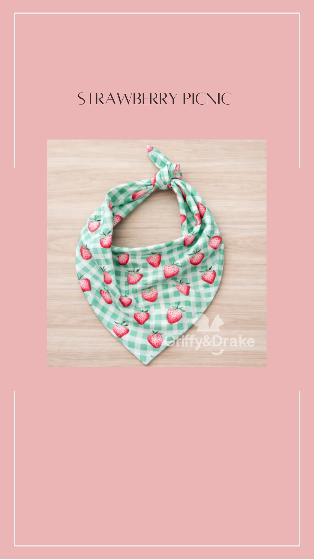 Strawberry Picnic 🍓 - Bow Tie