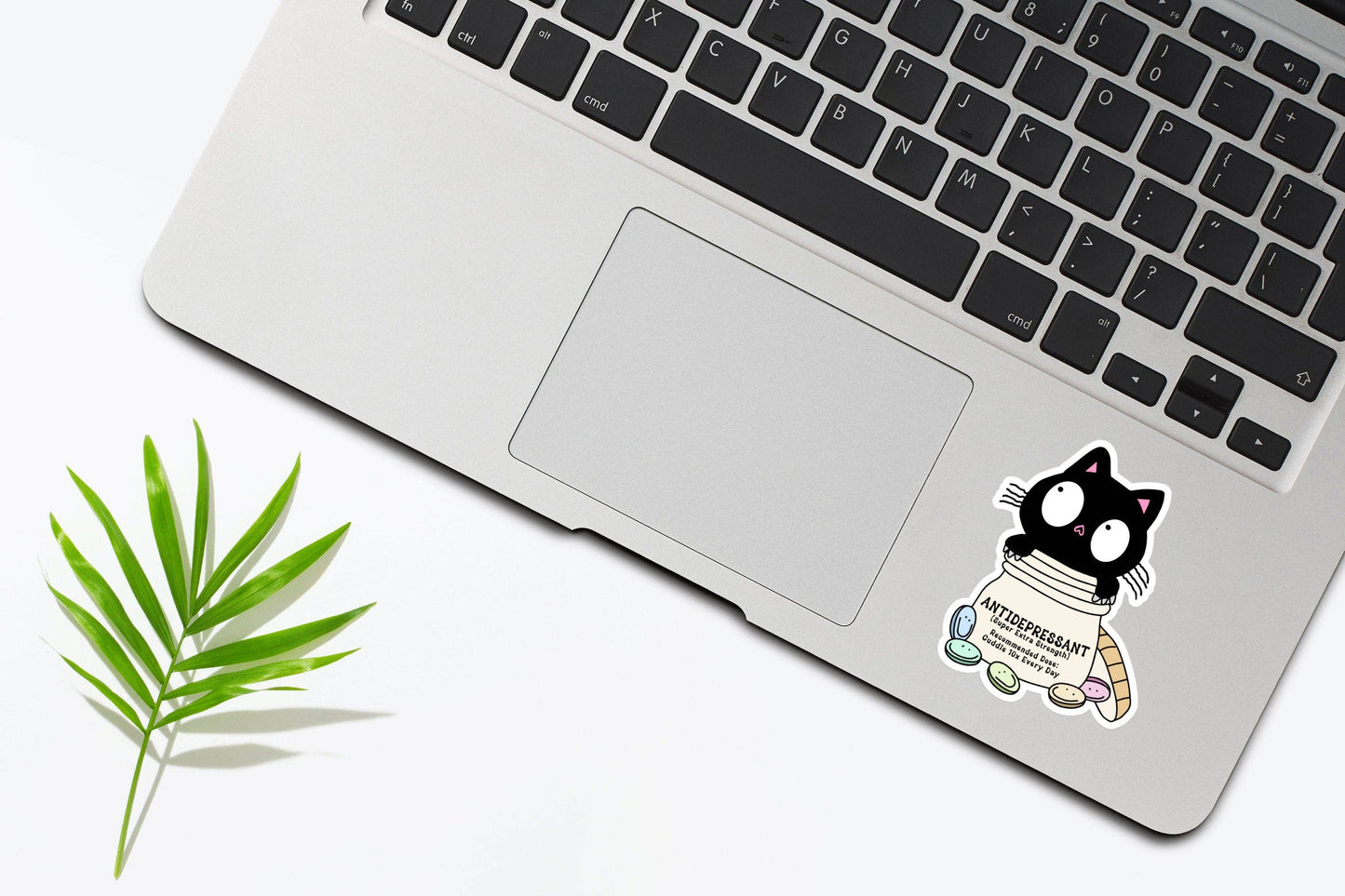 Sticker Horse - Antidepressant Cat Sticker: 3 inch