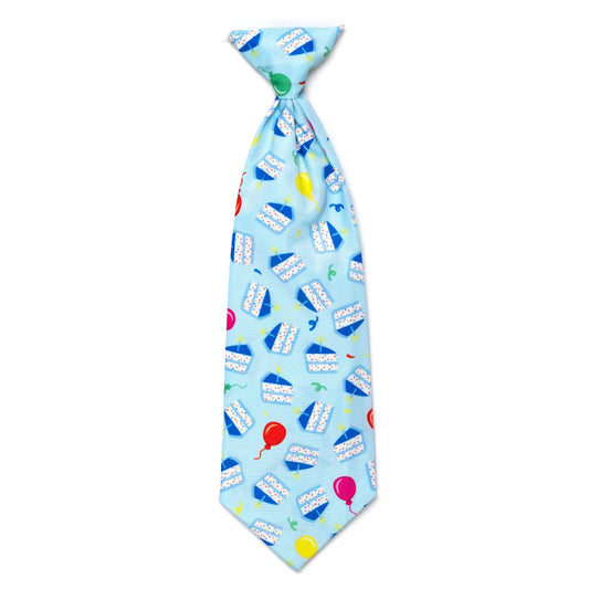 The Worthy Dog - Birthday Boy Neck Tie: Blue / Large