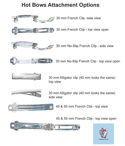 Hot Bows - Sprinkles & Cream: No-Slip French Clip
