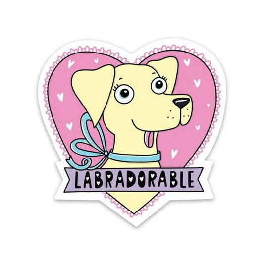 Big Moods - Labradorable Sticker - Yellow Lab