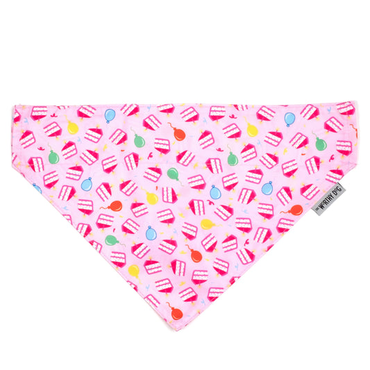 The Worthy Dog - Birthday Girl Bandana: Pink / Large
