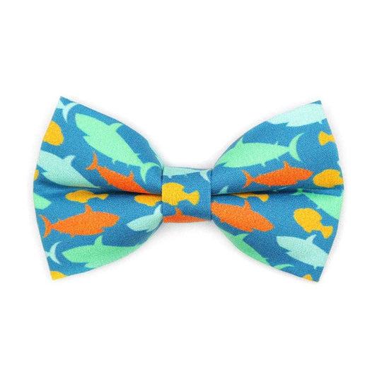Made By Cleo - "Fintastic" - Fish & Shark Bow Tie for Cats + Small Dogs