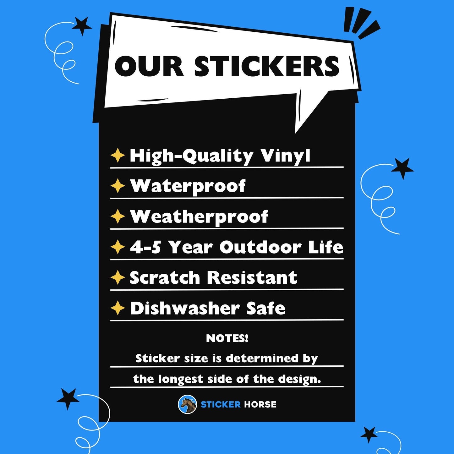 Sticker Horse - Peeking Cat Vinyl Sticker: 4 inch