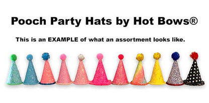 Hot Bows - Pooch Party Hats Assortment (Wholesale Only): 12 PC BOY/GIRL ASST