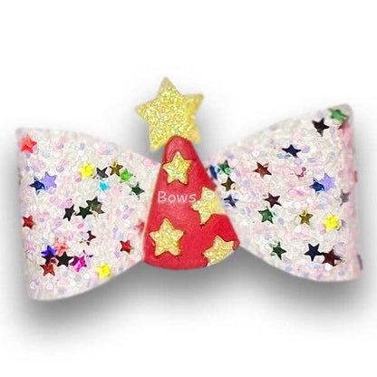 Hot Bows - Birthday Celebration: No-Slip French Clip
